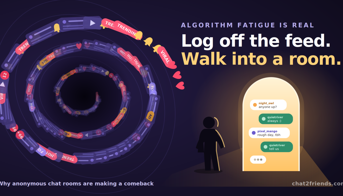 anonymous chat and algorithm fatigue